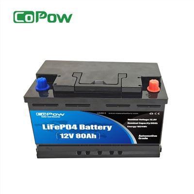 12V 80Ah Lithium-Ionen-Solarbatterie